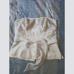 White House|Black Market Corset Tube Top Strapless